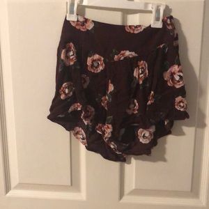 Flowy Maroon Shorts